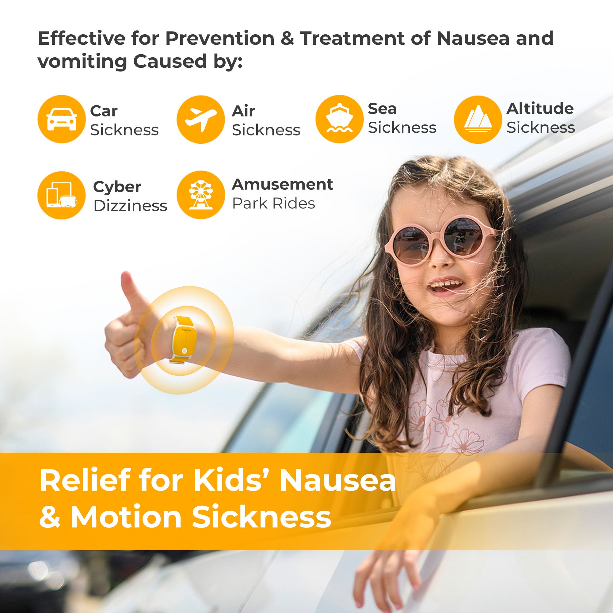 EmeTerm Explore for Kids Anti-Nausea Wristband