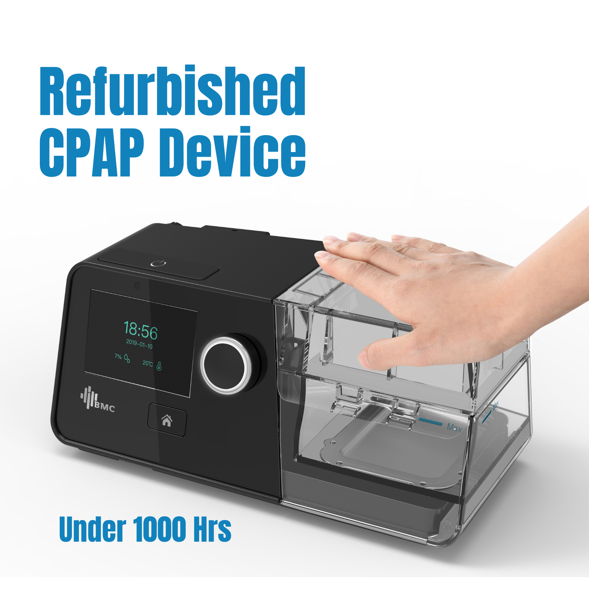 Refurbished BMC G3 CPAP — Professionally Serviced (Under 1000 Hours)