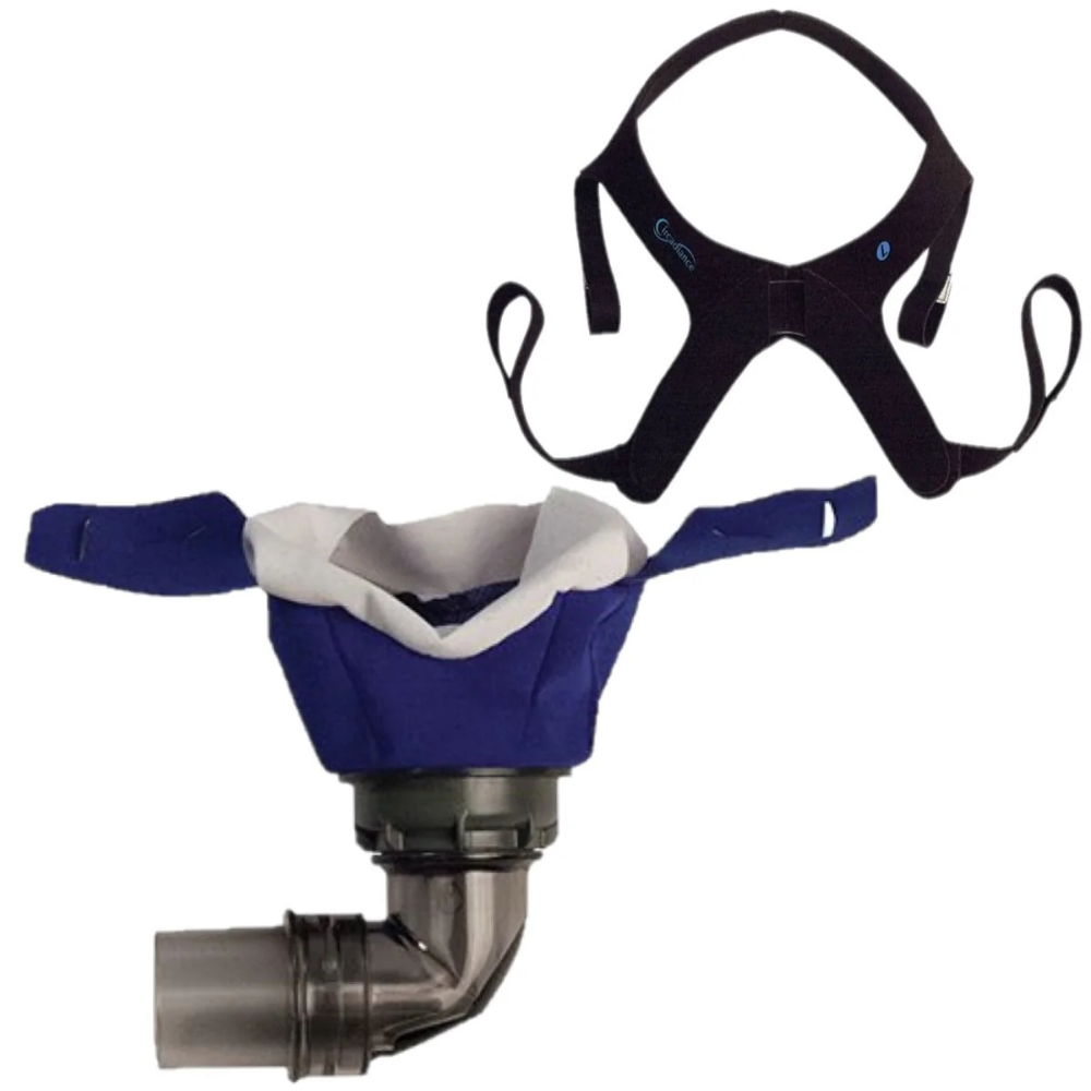SleepWeaver 3D Cloth CPAP Mask Starter Kit with Headgear (Free Featherweight CPAP Tubing included)