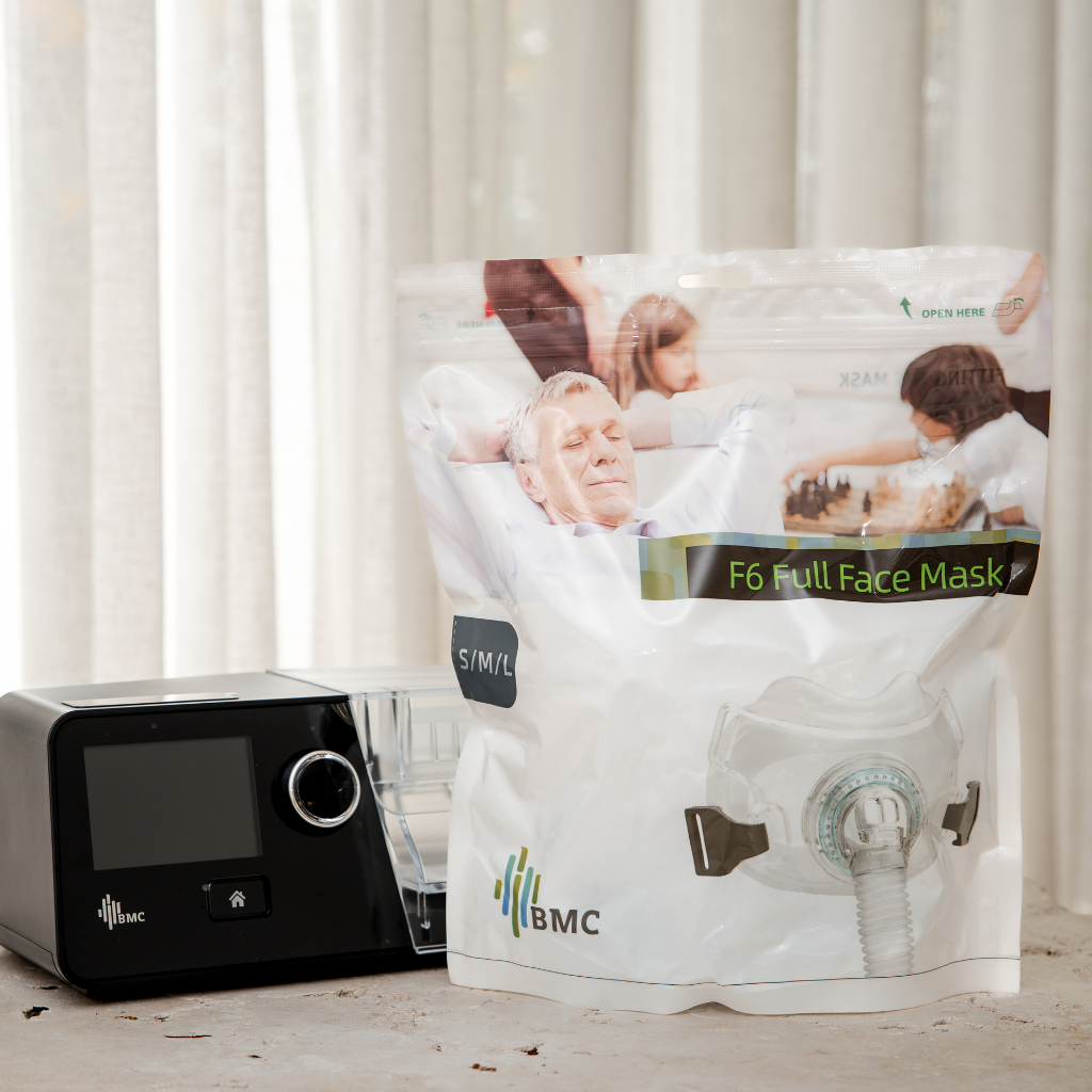 BMC F6 Full Face Nasal CPAP Mask Kit