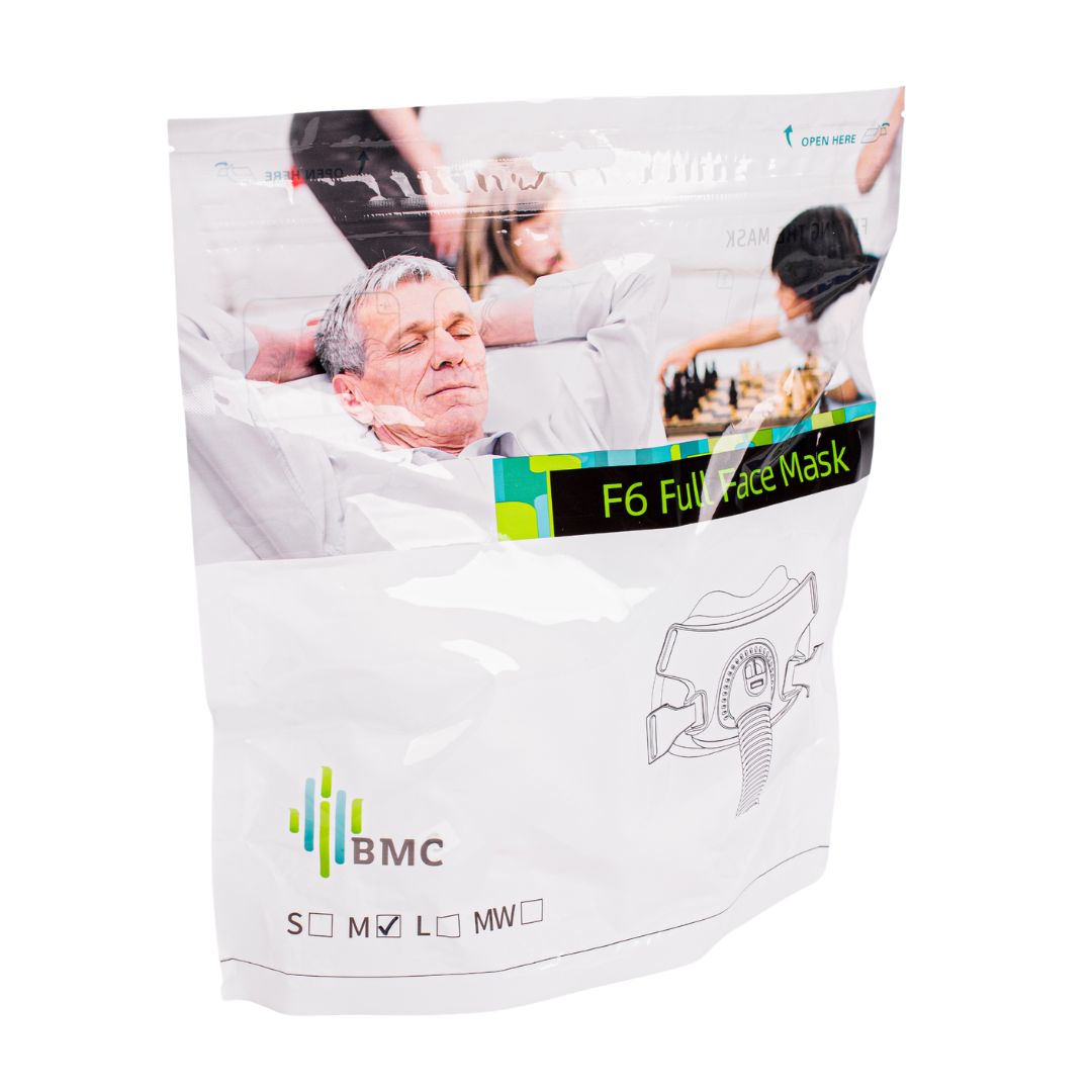 BMC F6 Full Face Nasal CPAP Mask Kit